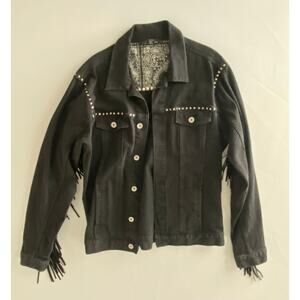 ZARA Fringe detail Denim Jacket